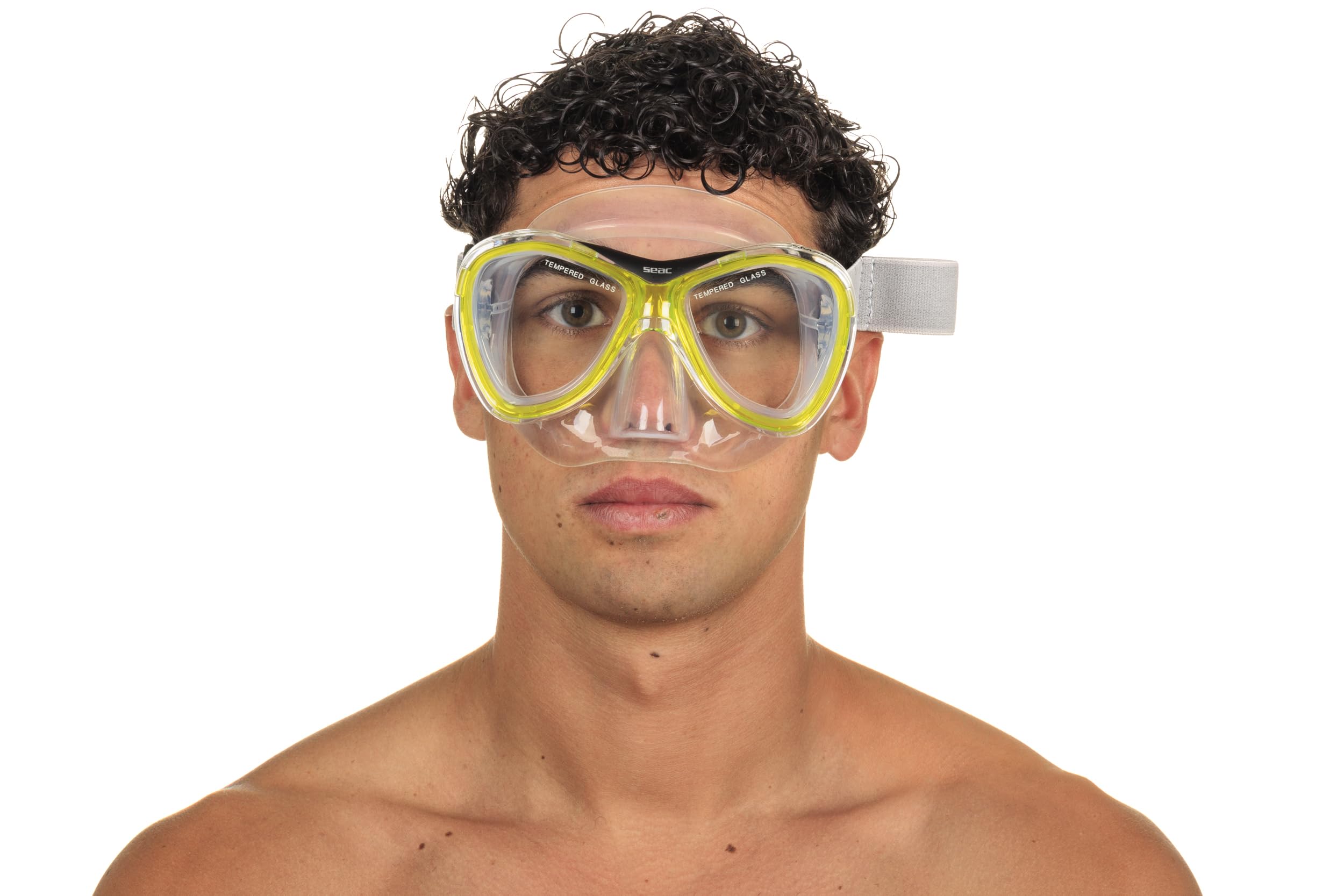 SEAC Amalfi, silikonowa maska do snorkelingu z podwójną soczewką