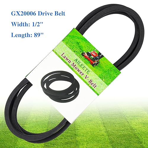 Miniatura 2 de GX20006 UC30568 Correa de transmisión 1/2 "x 89" para John Deere D110, D120, D125, D130, D140, D155, D160, D170, L110, L111, L118, L120, L130