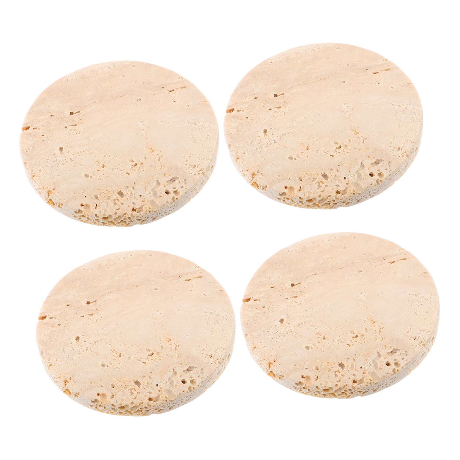 IMIKEYA 4 Piezas Posavasos Redondos de Piedra para Mesa Posavasos Japoneses Antideslizantes para Escritorio Cocina y Decoración del Hogar para Bebidas