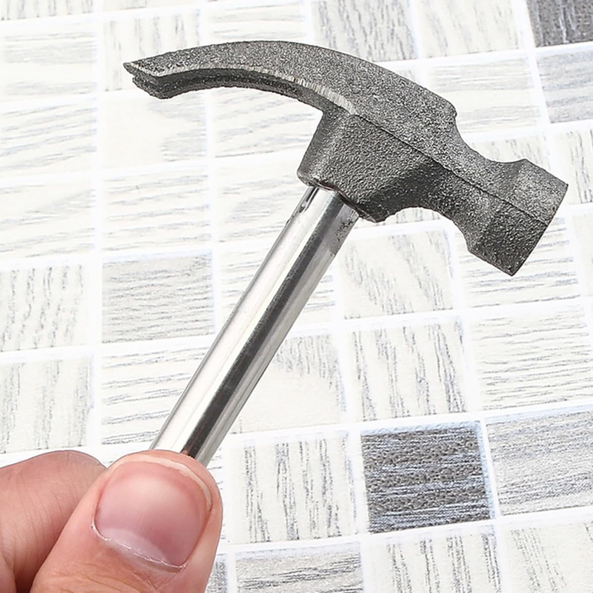 5pcs Mini Claw Hammer Small Repair Tool for Household Hand Tools with Plastic Handle and Steel Pipe Construction for Precision Installation and Crafting
