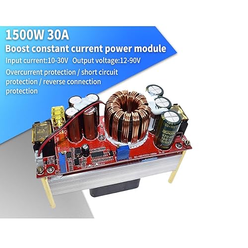 Miniatura 2 de Módulo de fuente de alimentación 10-60 V a 12-97 V, 1500 W, módulo de impulso de 30 A, fuentes de alimentación de bricolaje, sistemas de energía