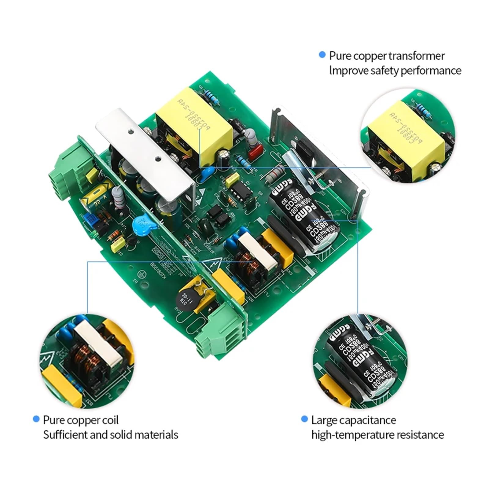 Alimentation à découpage rail DIN 75W 120W 12V 24V 48V NDR-75-12 NDR-120