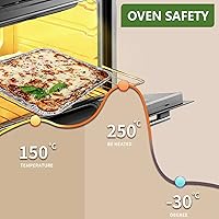 Vista 4 de Paquete de 30 sartenes cuadradas de aluminio de 8 x 8 pulgadas con tapas de plástico transparente, sartenes desechables de papel de aluminio