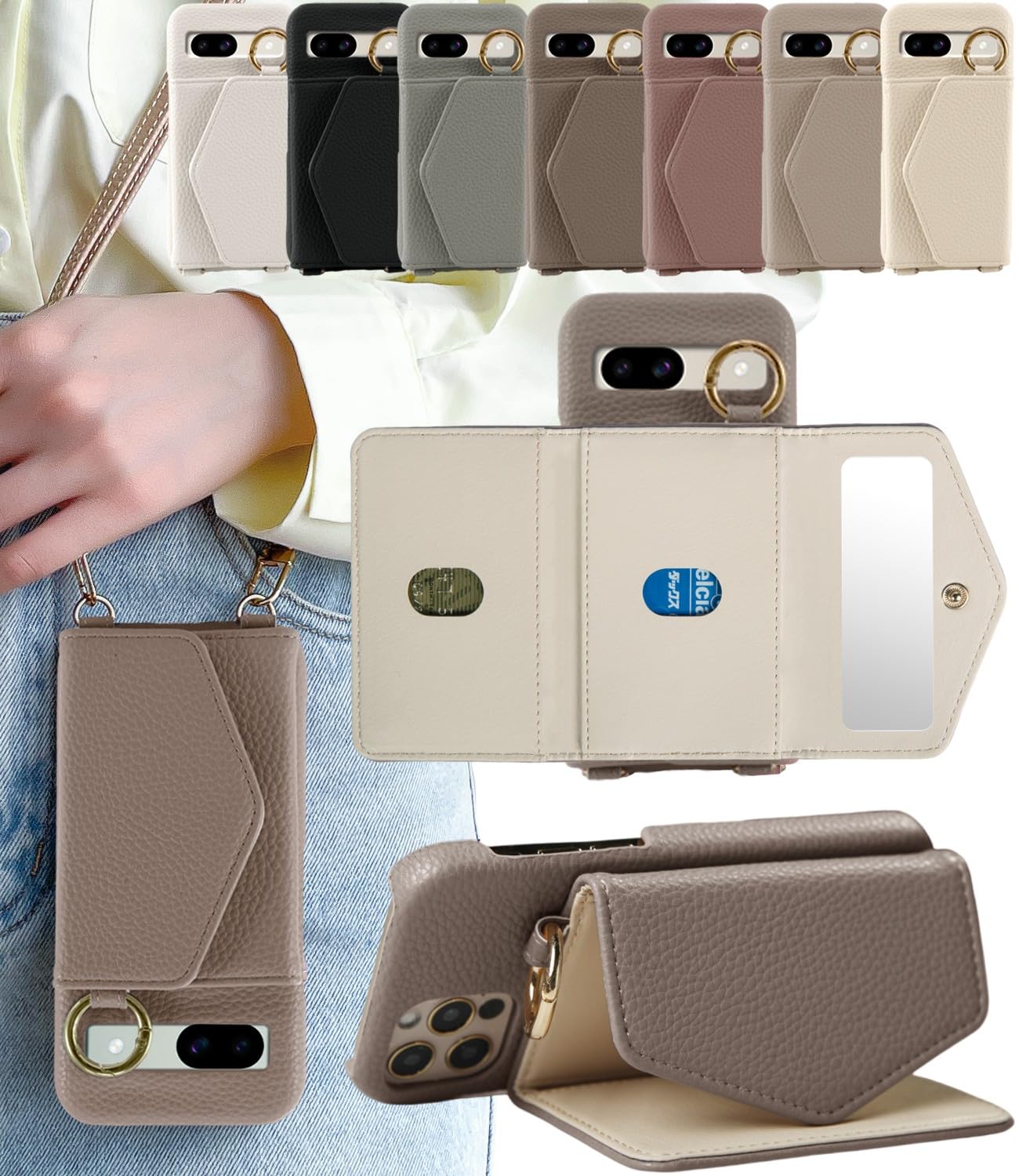 Amazon.co.jp: LIISEA pixel7 ケース ショルダー ピクセル7 カード収納