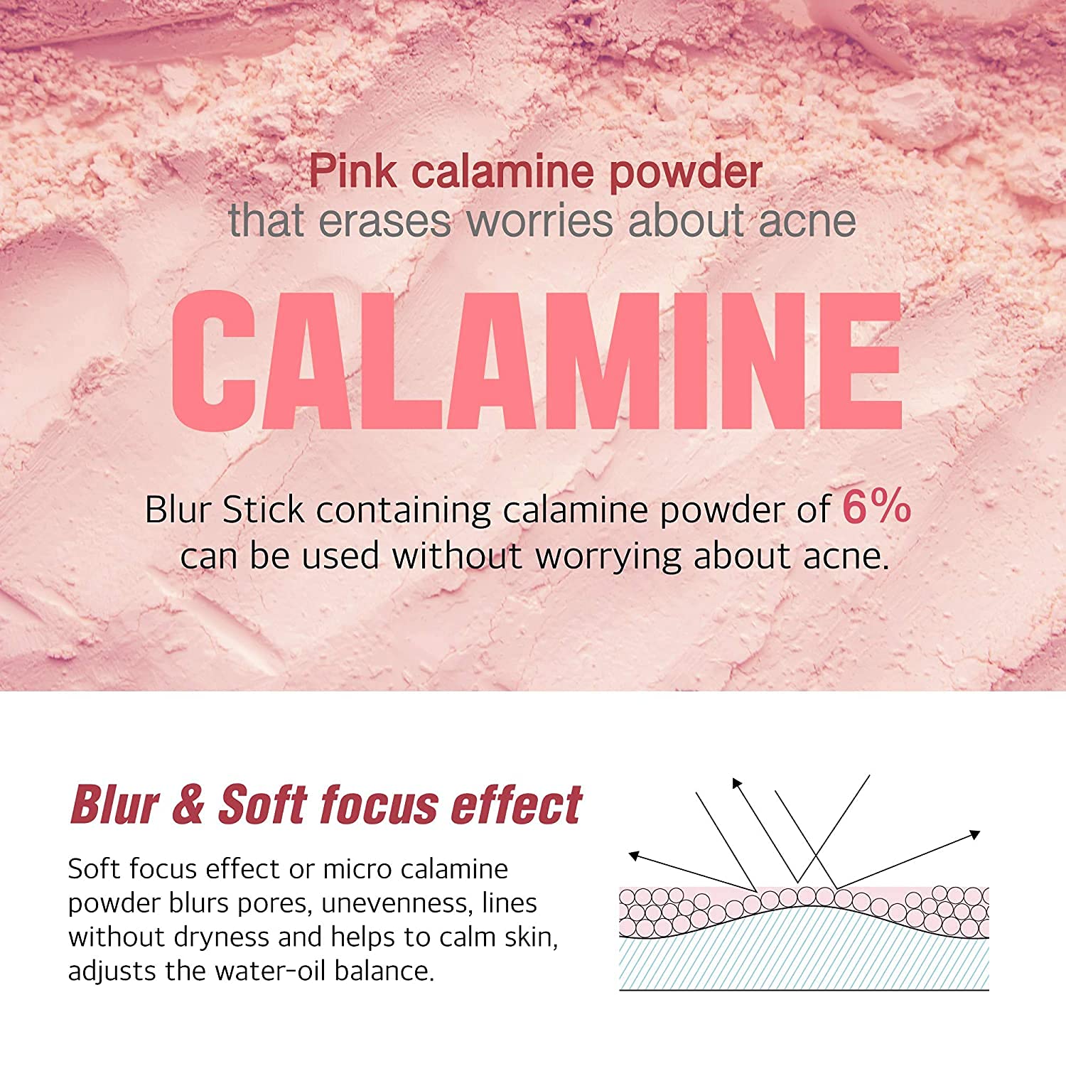 Korean Makeup Blur Stick Face Primer Pore Minimizer and Reducer for