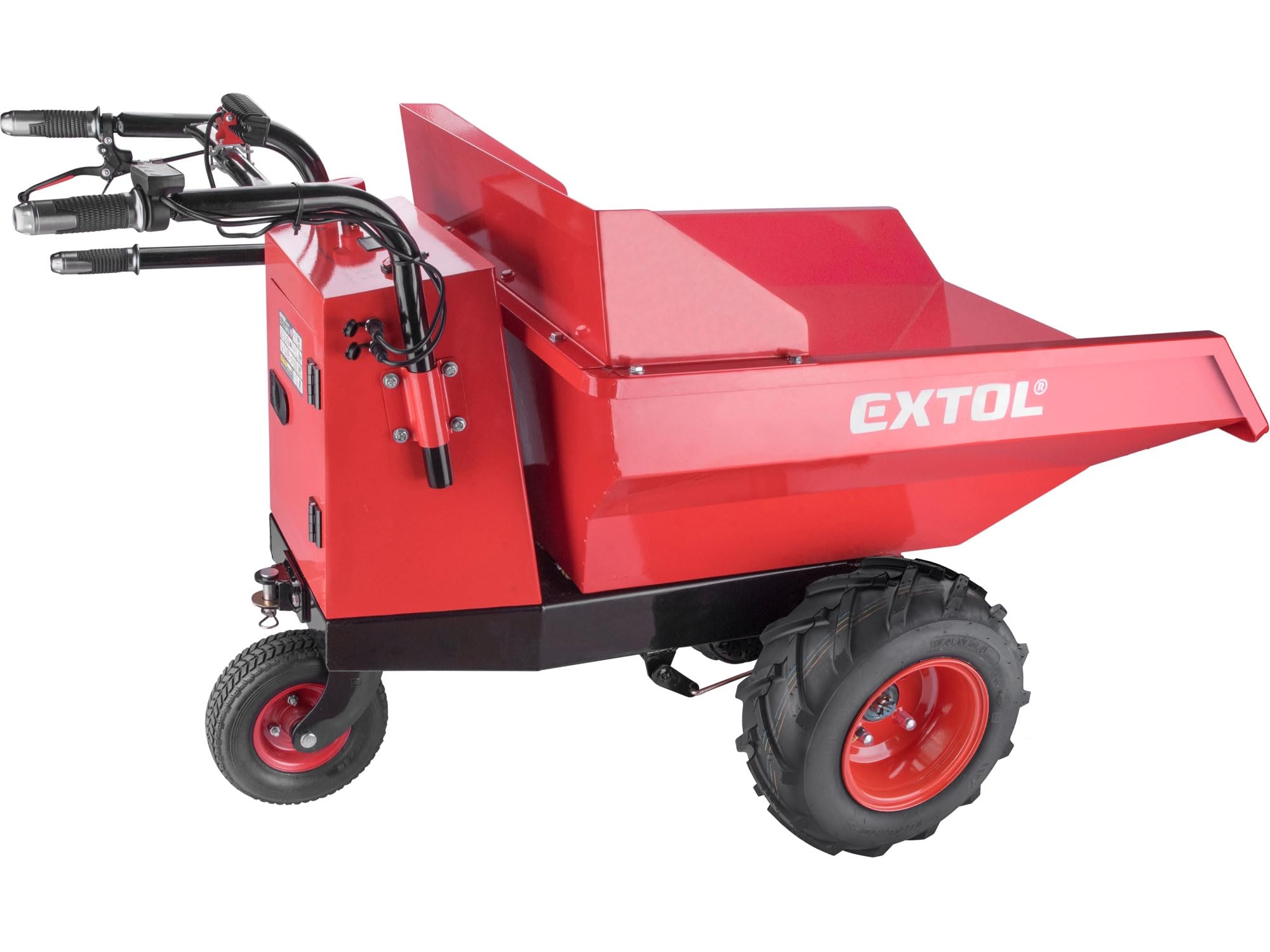 Electric trolley with battery | Dumper with 200 L cavity | 400 kg load | 54 V Li-Ion with 15 Ah