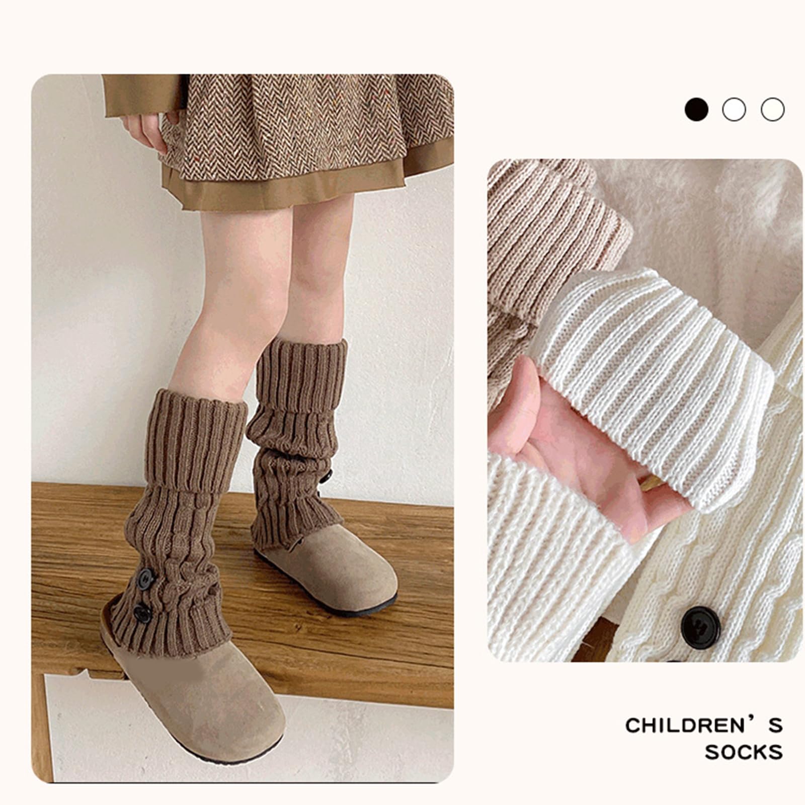 Autunno Inverno Calzini Scaldamuscoli Calze per Ragazze 2-13 Anni Maglia Gamba Coprire Crochet Calze Lunghe Bambini Stack