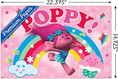 Miniatura 3 de Trends International DreamWorks Trolls-Poppy Wall Poster, 14.725" x 22.375", Premium Unframed