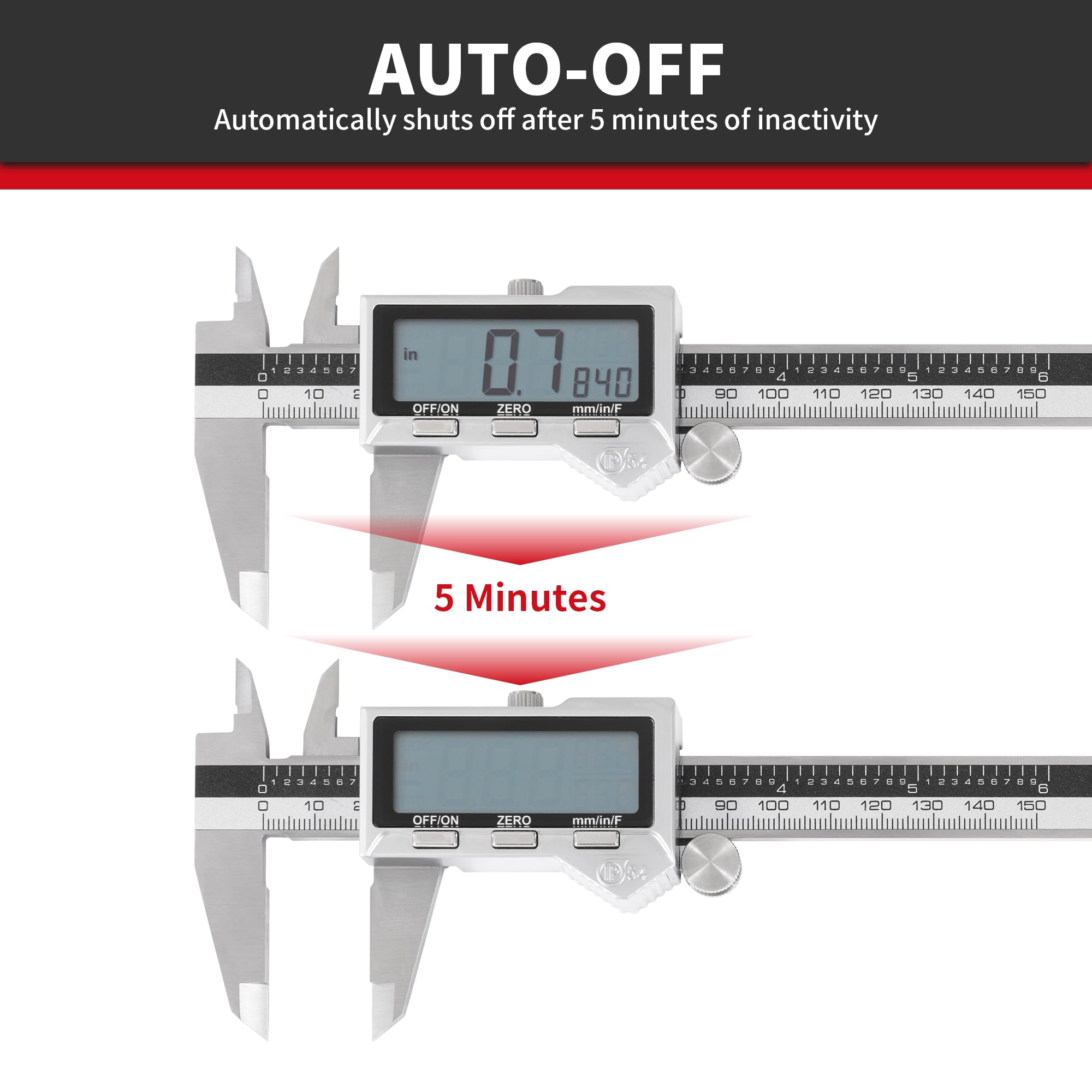 Digital Calipers - Stainless Steel Measurement Tool -5