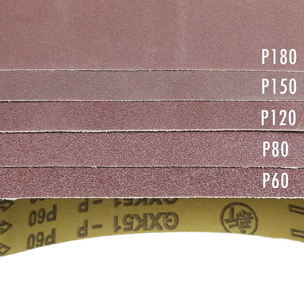 Schleifbänder und -blätter, 2 Stück 686 x 50 mm Schleifband for Polieren von Holz und Weichmetall(P180)
