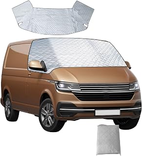 External Thermal Windshield Cover For VW T6 2016-2022 Silver Folding Waterproof Windshield Protector Window Front Fender Frost UV Sun Shade