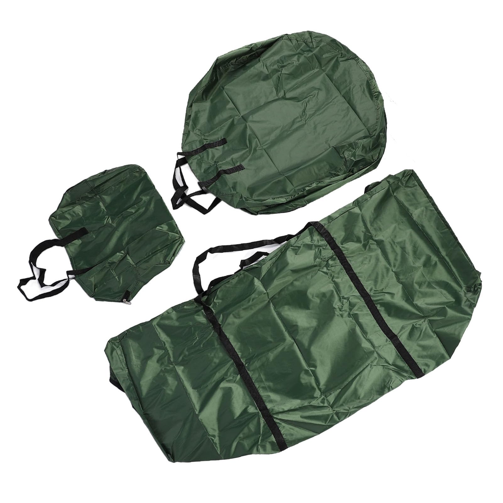 Jiawu Set di Borse Portaoggetti per Albero di Natale Resistenti All'acqua e Alla Polvere Custodie Portaoggetti Natalizie in Tessuto Oxford Facili da Pulire per un Ambiente Festivo (GREEN)