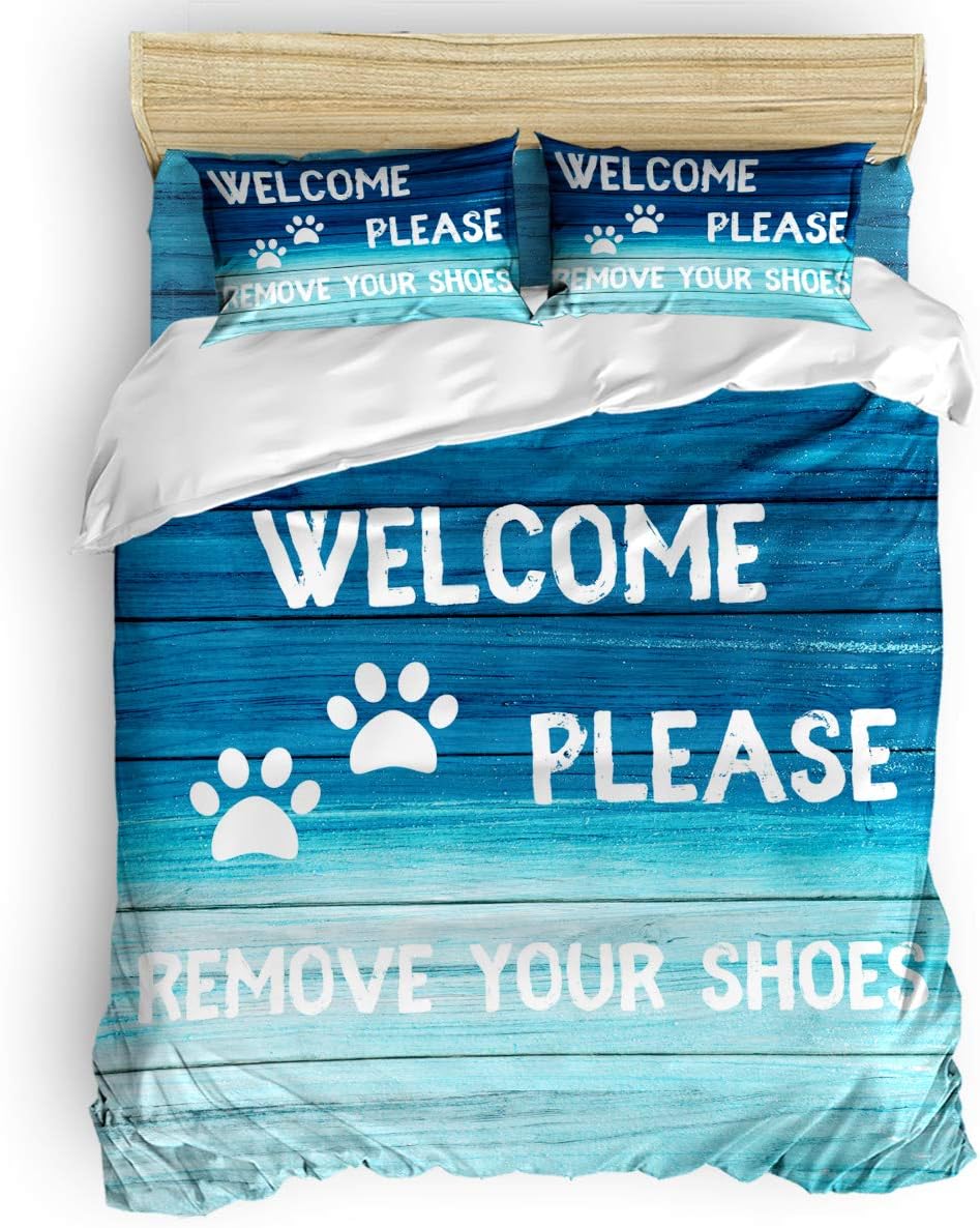 paw print comforter set