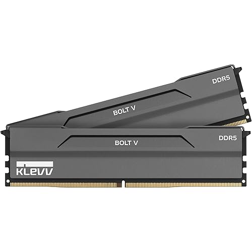 KLEVV Bolt V DDR5 32GB (2x16GB) 6000MHz CL30 SK Hynix A-Die 1.35V Gaming Desktop Ram Memory XMP 3.0 / AMD Expo Ready (KD5AGUA80-60A300H)