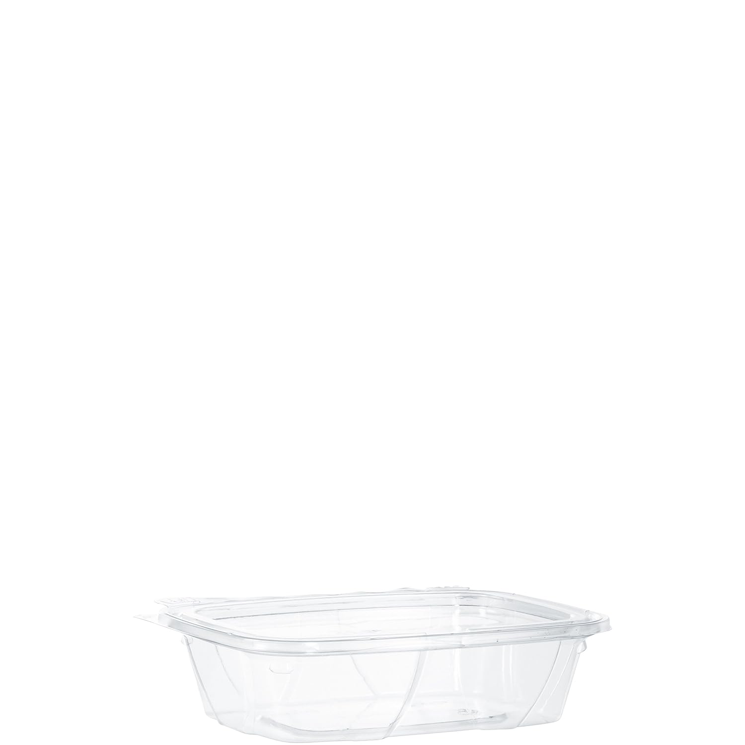 DART CH20TF 20 oz Tamper-Resistant Clear Hinged Container with Flat Lid(Pack of 200)