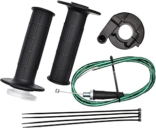 Twist Throttle Cable Handle Grips and 39" Cable Set for 7/8" 22mm Handlebar 110cc 125cc Taotao Apollo SSR XR50 CRF50 Mini Bike ATV Dirt Pit BIK (Throttle Cable(Green))