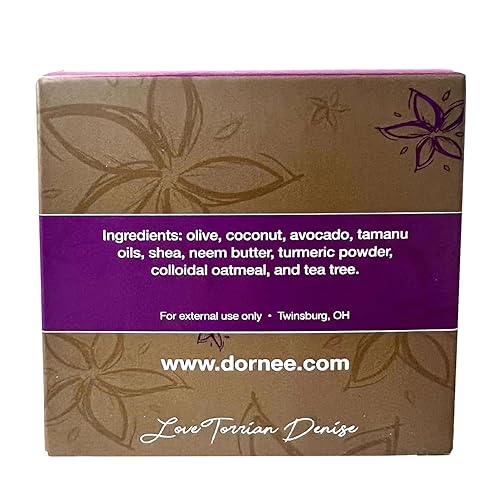 Miniatura 7 de DorNee ' Turmeric Neem - Jabón en barra de tez grande, 5.8 onzas, limpiador facial, natural, ideal para pieles sensibles