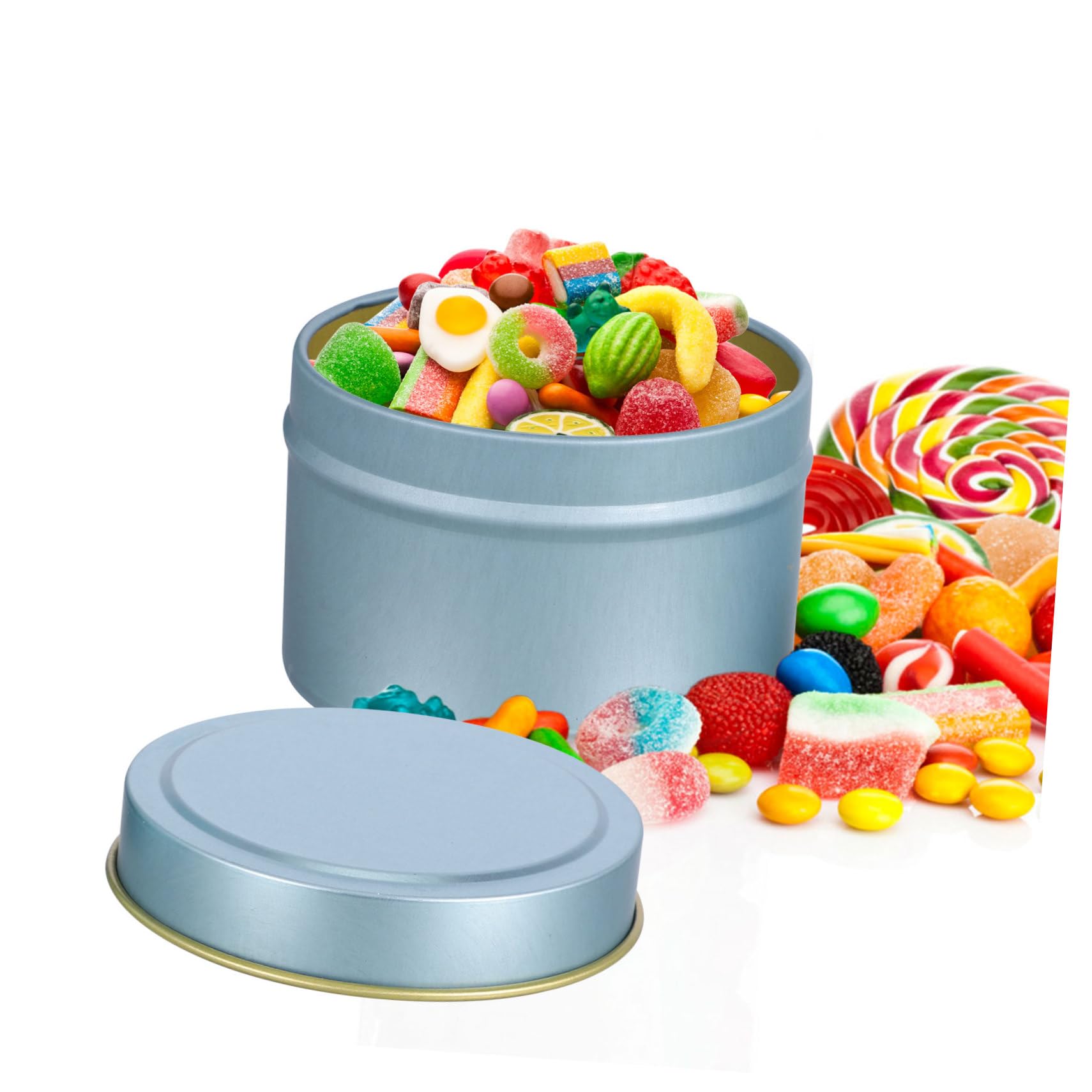 HOMSFOU 24pezzi Barattoli per Candele Vuoti in Barattoli per Candele Fai da Te Contenitori per con Coperchi Adatti per Aromaterapia e Conservazione Piccoli Oggetti