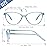 Przene 4 Pack Blue Light Blocking Reading Glasses,Cat Eye Reading Glasses With Spring Hinge Reader For Women/Men.(MIXED COLOR-C2, 4.0)