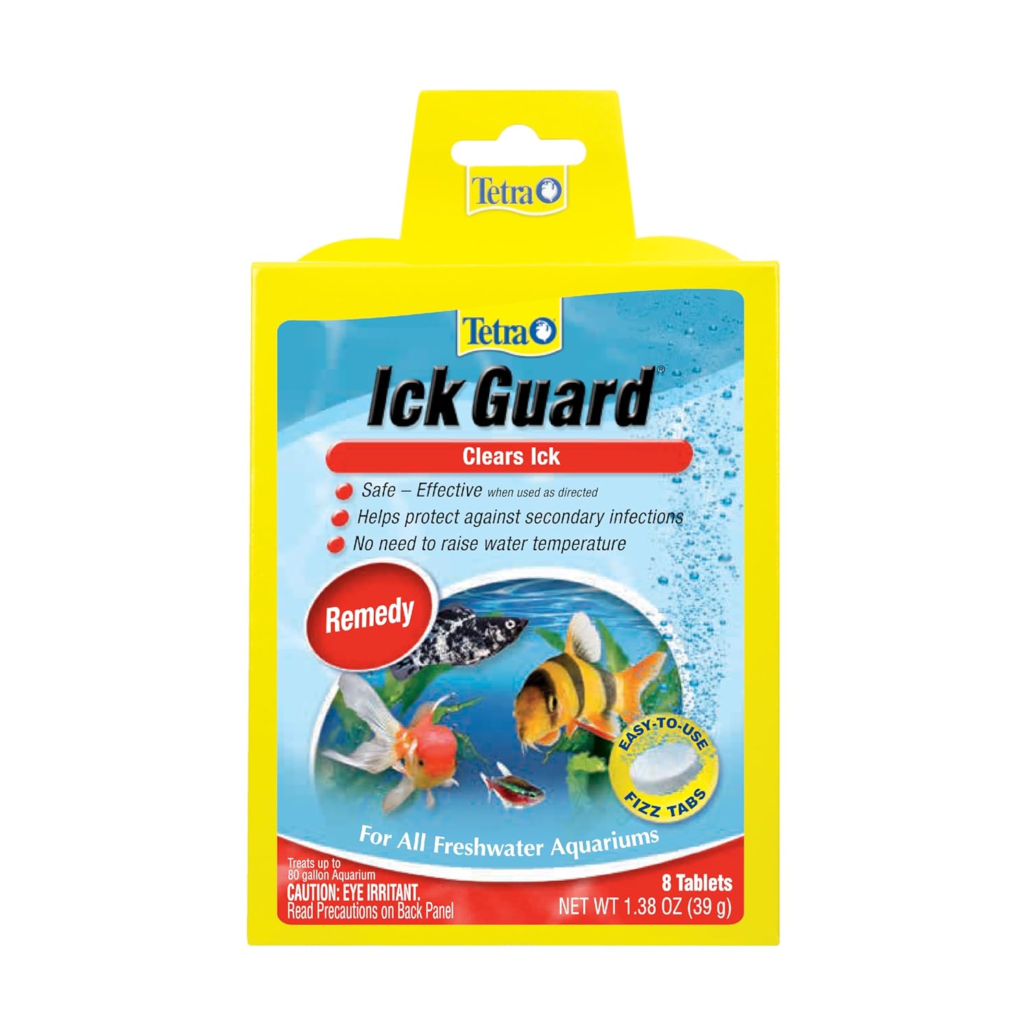 Tetra Ick Guard 8 Count, Quick Remedy For Ick In aquariums,Golds & Yellows