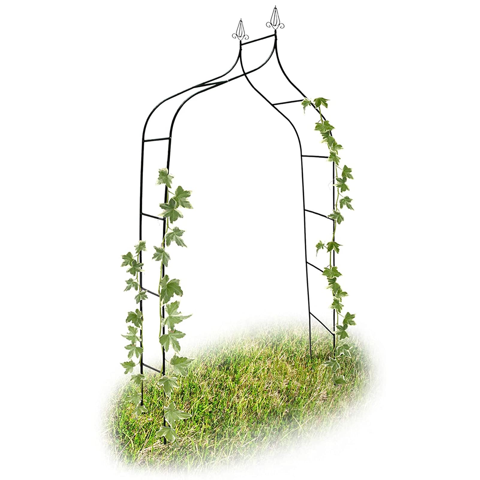 Daoyuan Metal Garden Arch,Rose Arch,Wedding Arches,Pavilion Entrance Arches,for Various Climbing Plants,Indoor and Outdoor Climbing Aids/Garden Decoration/Celebrations,Weatherproof,140X260X38 Cm