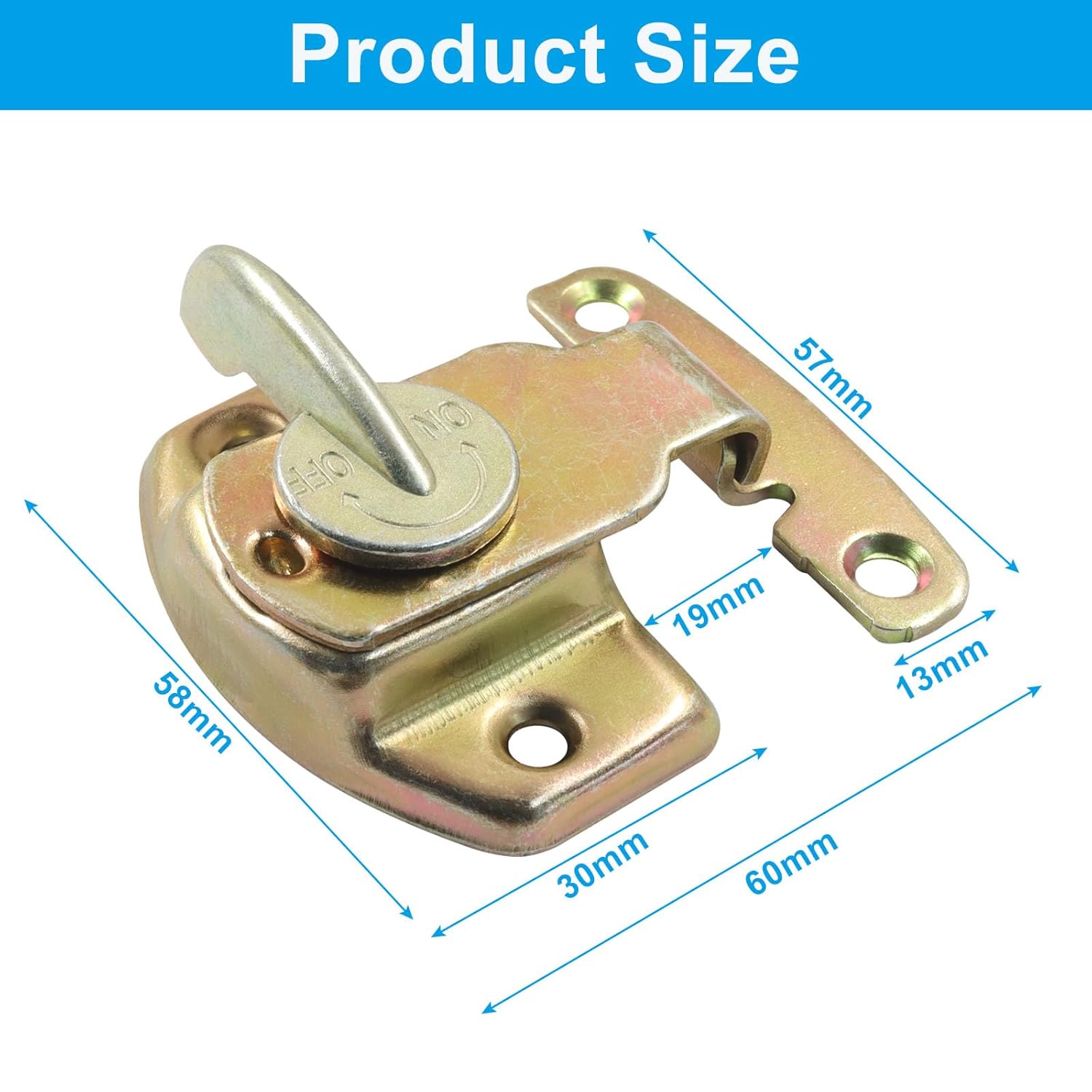 Alloy table leaf buckle connector hardware set