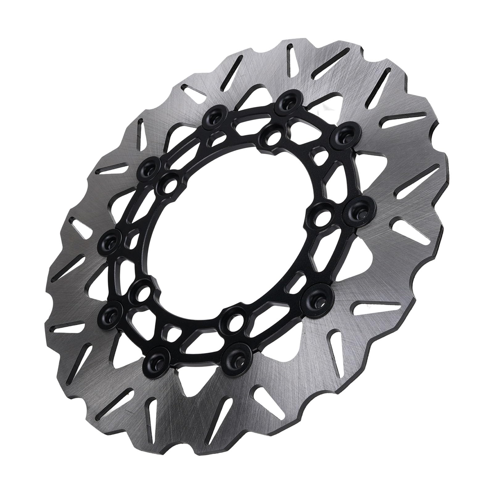 Ausla Disco Freno Anteriore per Moto, Diametro 300mm, Disco Freno Flottante in Acciaio Inossidabile CNC per ADV350 2017 2025 (BLACK)