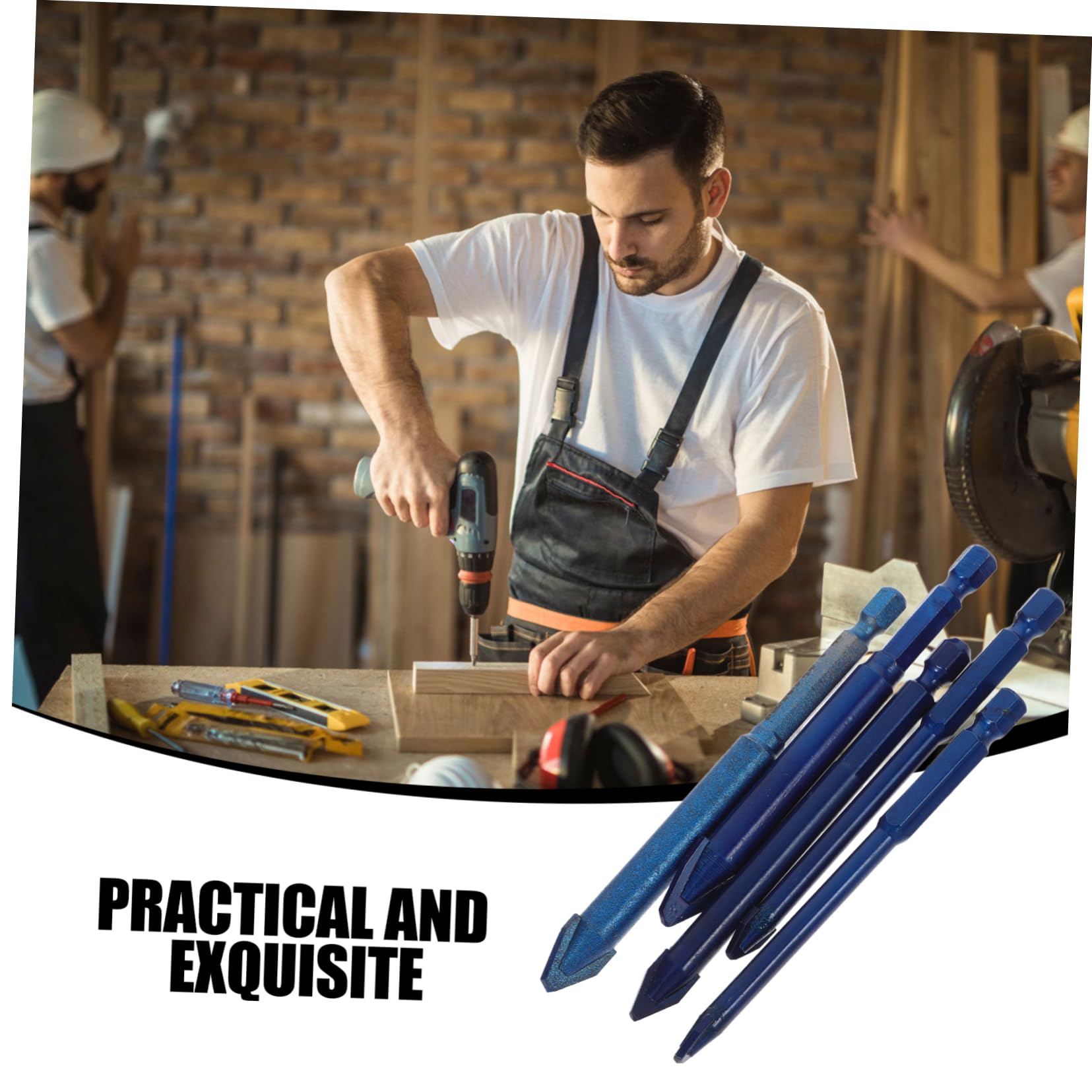 NUOBESTY 5 Set Punte Eccentriche Per Trapano Punte Per Ceramica E Calcestruzzo Con Design Unico Per Stabilità E Precisione Strumento Versatile Da Te E Professionisti 5 Pezzi*5