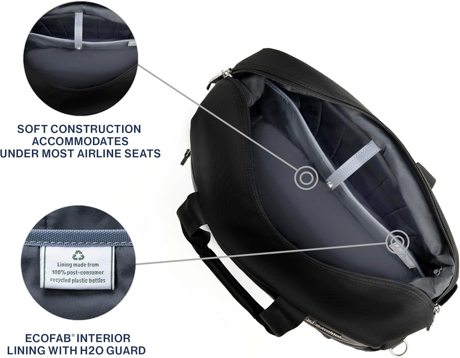 Travelpro Platinum Elite Carry on Soft Travel Underseat Tote Bag, Weekender, Overnight, Men and Women,16.5 Inch - Image 3