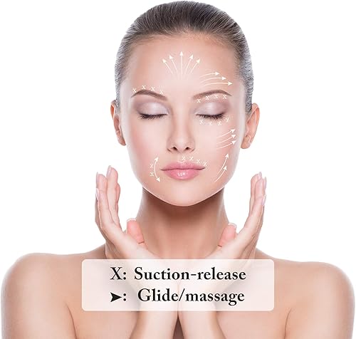 Miniatura 6 de Juego de 4 ventosas de vidrio de silicona de vidrio, tazas de ventosas de succión al vacío para masaje, cara, piernas, brazo, espalda y hombros