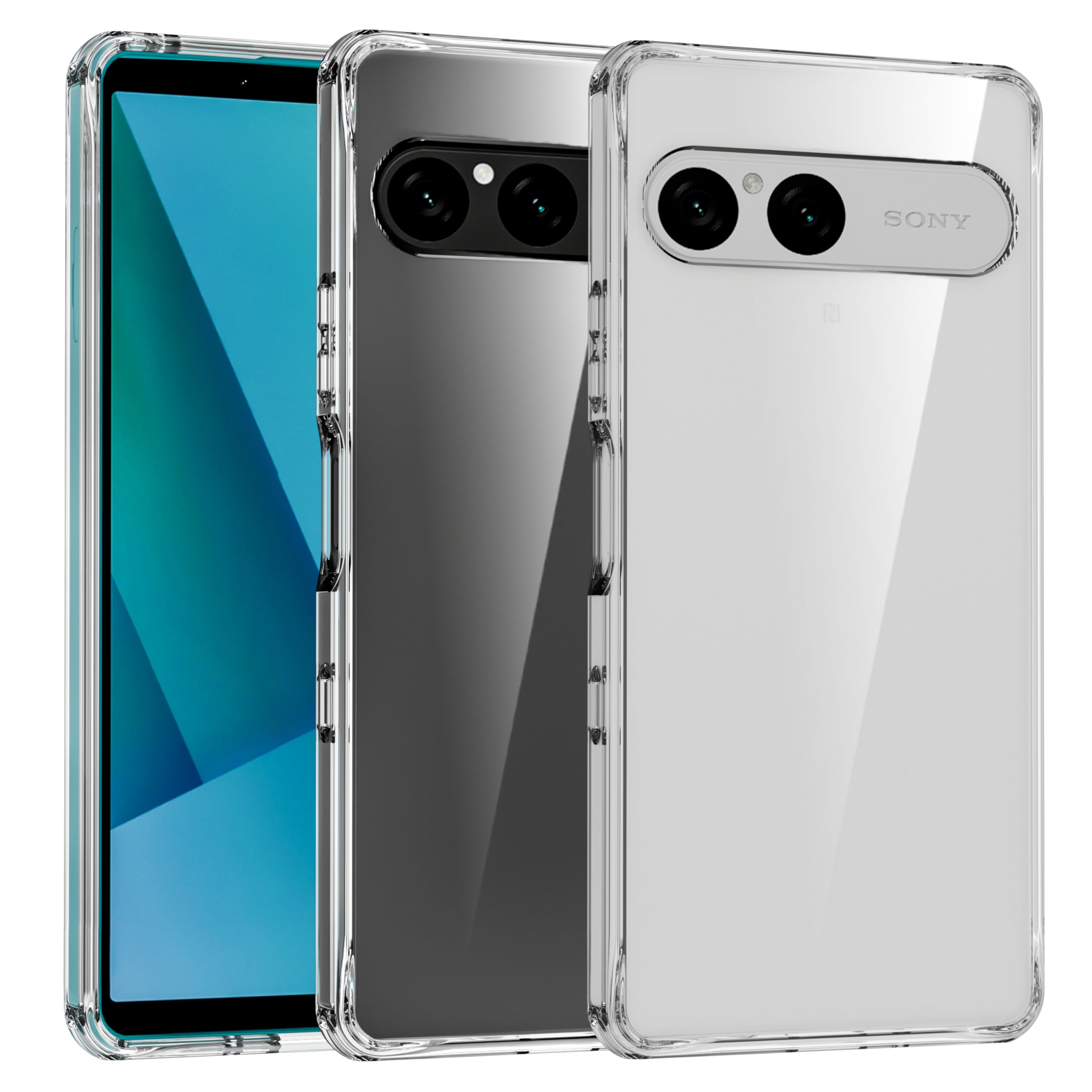 SONY Xperia 10 VII 用 ケース クリア SO-52F | SOG16 耐衝撃 TPU+PC 米軍MIL規格取得 SGS認証 黄ばみなし レンズ保護 ストラップホール付き エクスペリア10 VII 用カバー Crystal Series