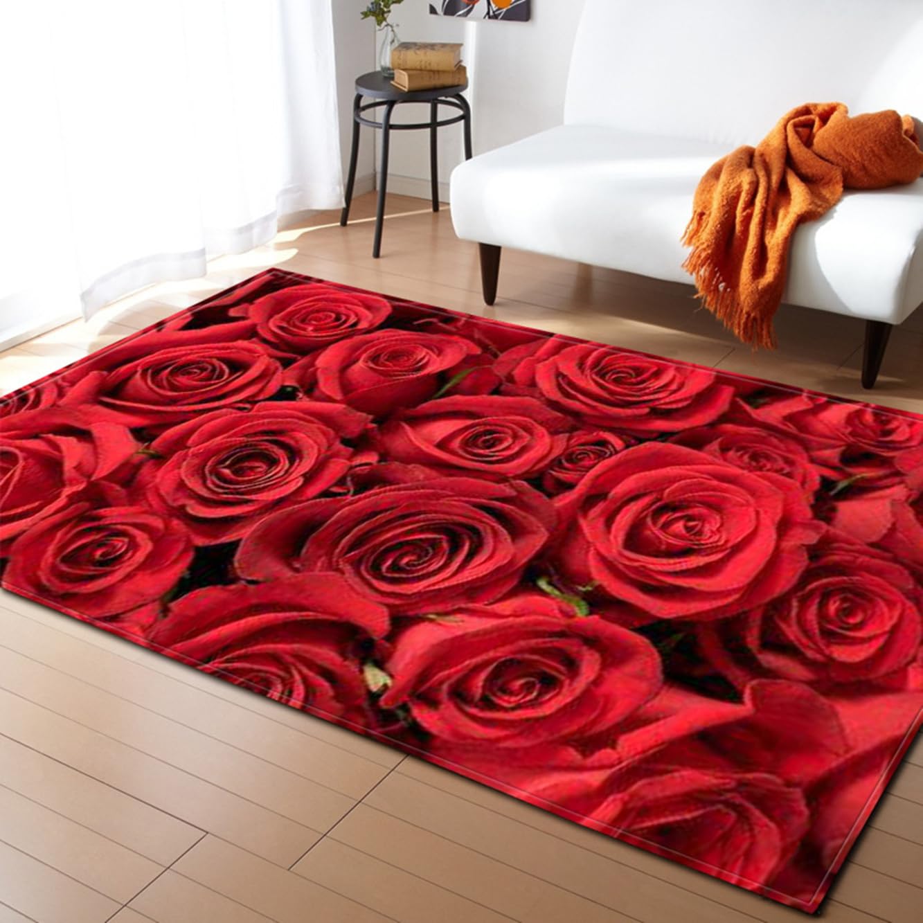 Tapis de sol antidérapant et doux fini les glissades tapis de bain rose 3D