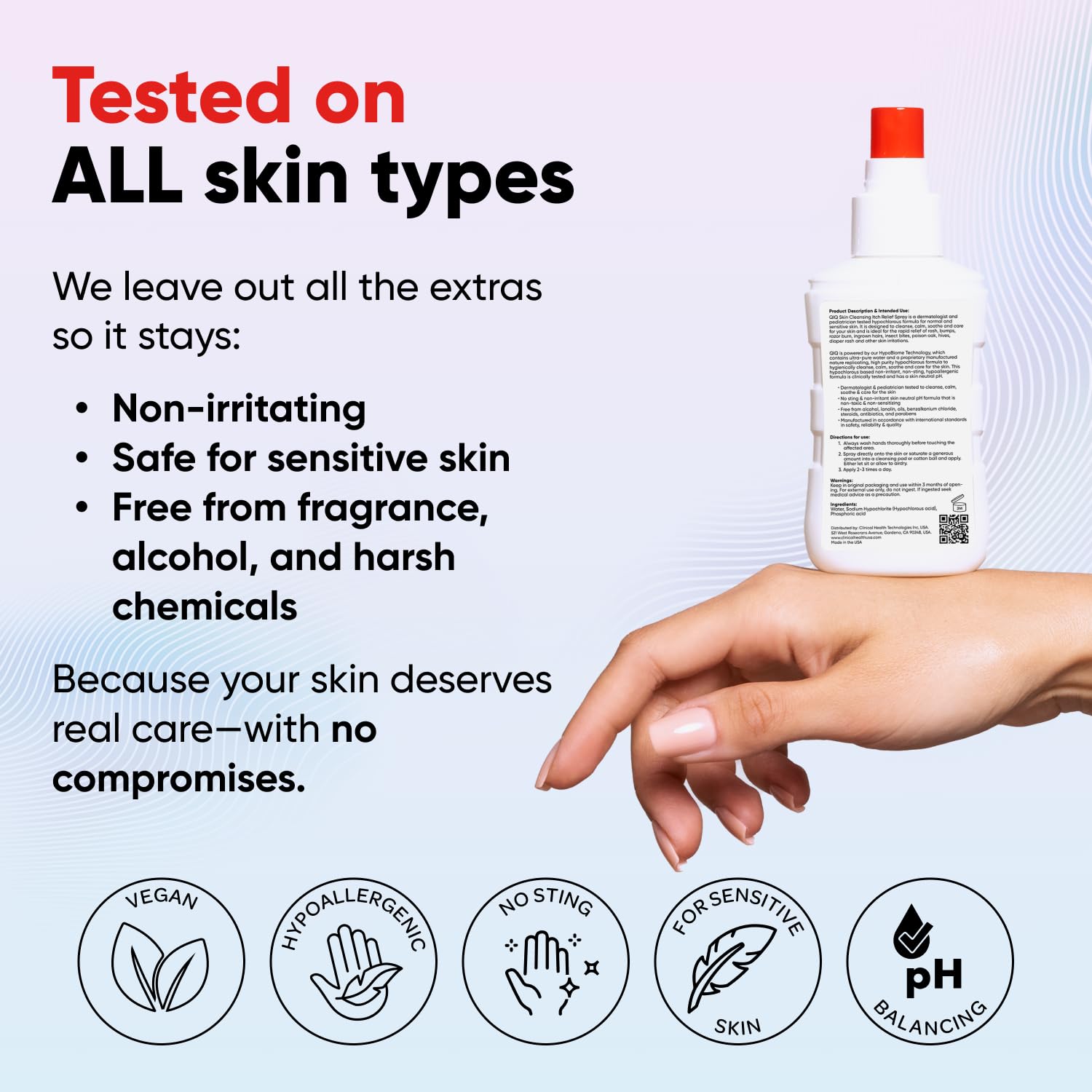 Itch Relief Spray – High Purity Hypochlorous Acid Spray, Fast Anti Itch Relief from Bug Bites, Rashes, Scrapes, Burns, and Helps Provide Relief from Eczema, Steroid & Alcohol-Free (3.4oz) - image 8