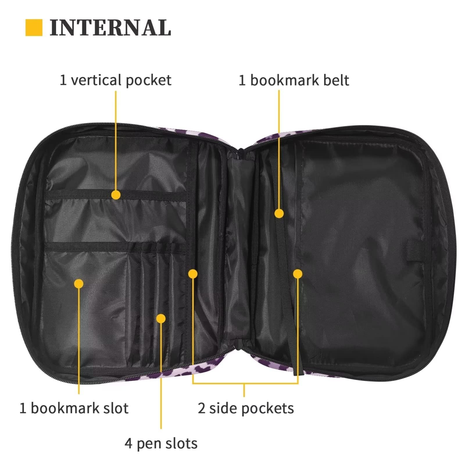 STUOARTE Bloem Kolibrie Bijbel Covers voor Vrouwen Meisje - Lederen Bijbel Draagtas Tas Boeken Tas Studie Tas - Christelijke Gift PU Lederen Bijbel Accessoires Kerk Bijbel Tas