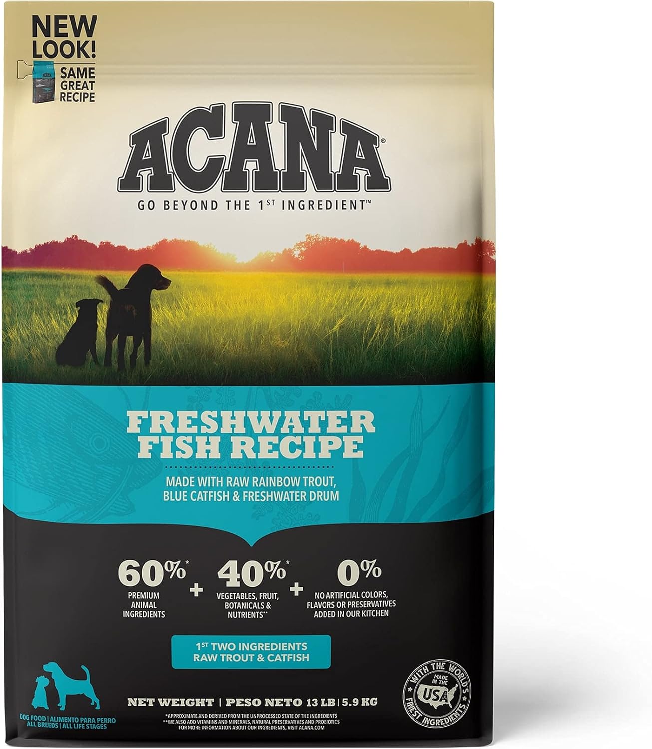 ACANA® Freshwater Fish Recipe, Grainfree Dry Dog Food, 13