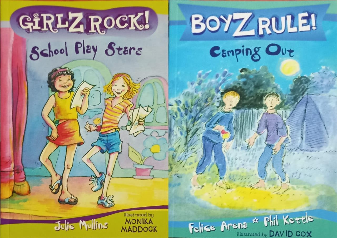 Combo Of Boyz Rule! Camping Out :6 & Girlz Rock! School Play Stars :6 (Set Of 2 Books) [Paperback] FELICE ARENA; PHIL KETTLE and JULIE MULLINS