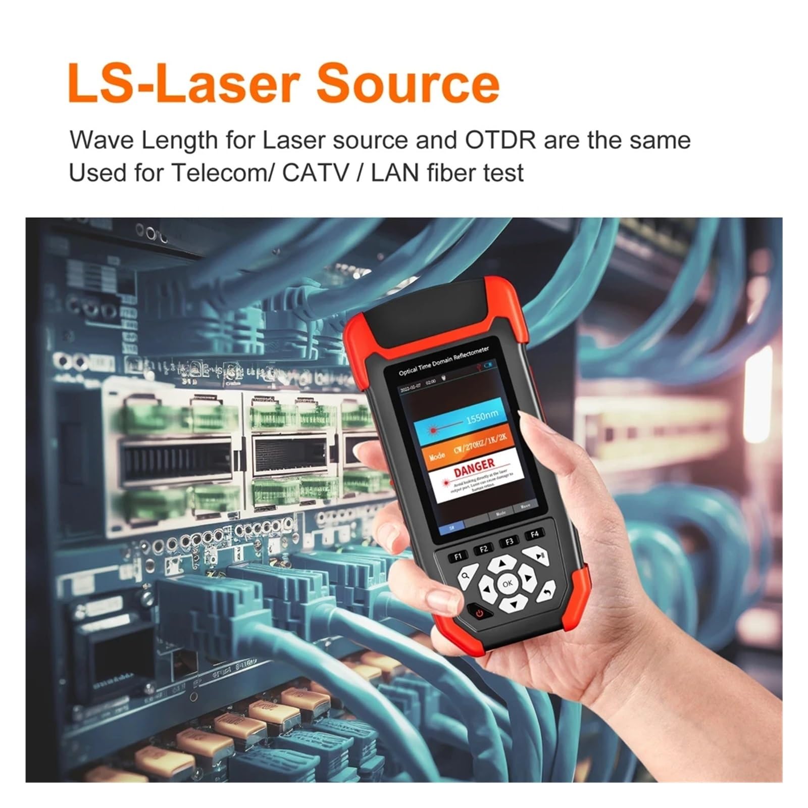 Testeur de fibre optique, Testeur De Fibre Optique NF-981 OTDR Détecteur Défaut Compteur Puissance Avec OPM VFL OLS Carte D'événements Câble Ethernet Multimet