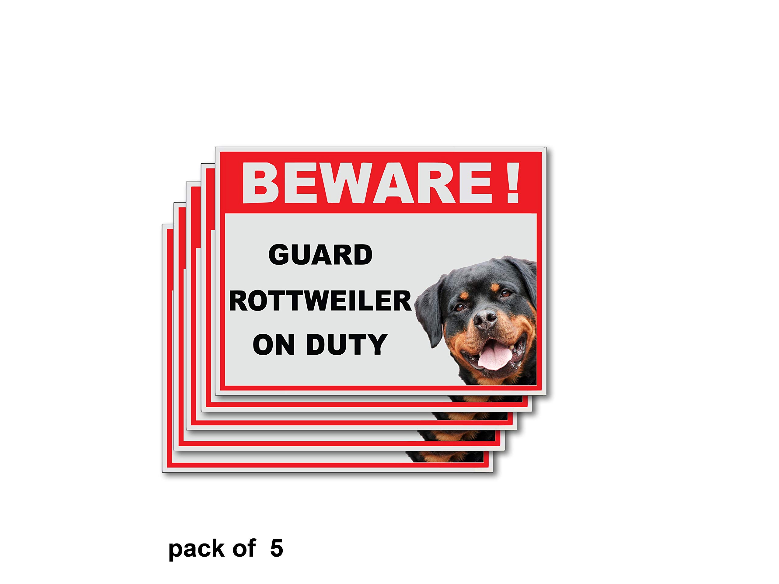 999Store office supplies sunboard beware of dogs sticker signage sign board red (30X22 Cm) 1