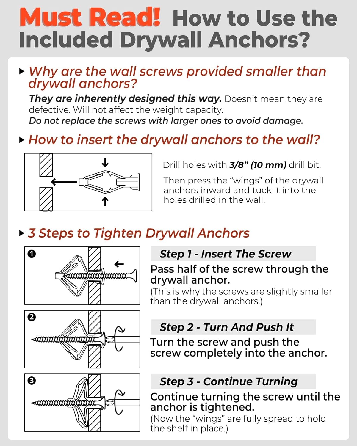 Deep Floating Shelves 10" D x 16.5" W Set of 4, Rustic Wood Wall Bookshelves for Living Room, Kitchen, Laundry Room, Bathroom, Bedroom, Books, Plants, and More (Natural Burned Finish)