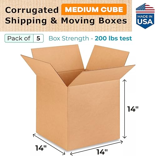 Miniatura 11 de Cajas para envío IDL Packaging - B-1266-5 de cartón corrugado, tamaño pequeño, de 12 pulgadas de largo x 6 pulgadas de ancho x 6 pulgadas de alto