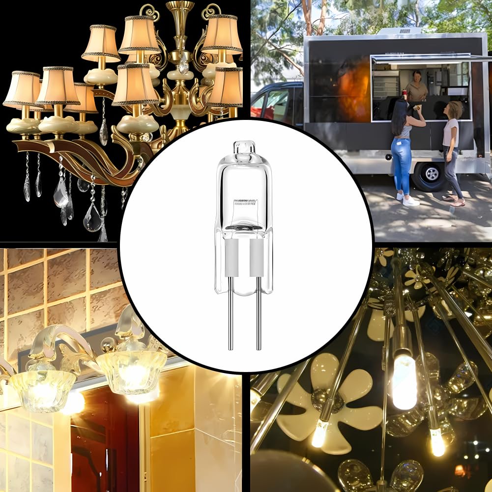G4 Halogenlampe, hocheffizienter Ersatz, sofort betriebsbereit, 5 W-30 W, 6 V-24 V, für Kosteneinsparungen und lange Lebensdauer, kommerzielle Nutzung (30 W, 100 Stück/6 V)