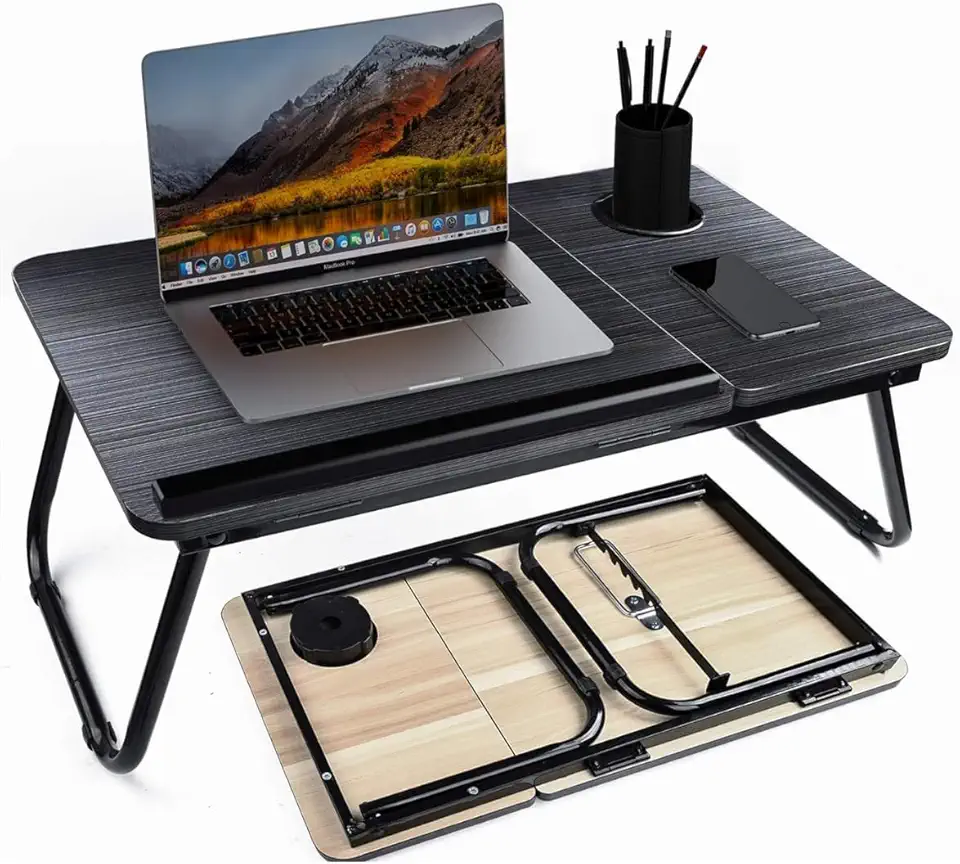 Mesa Suporte Notebook Portátil Suspensa Apoio Deitado Cama Vertical