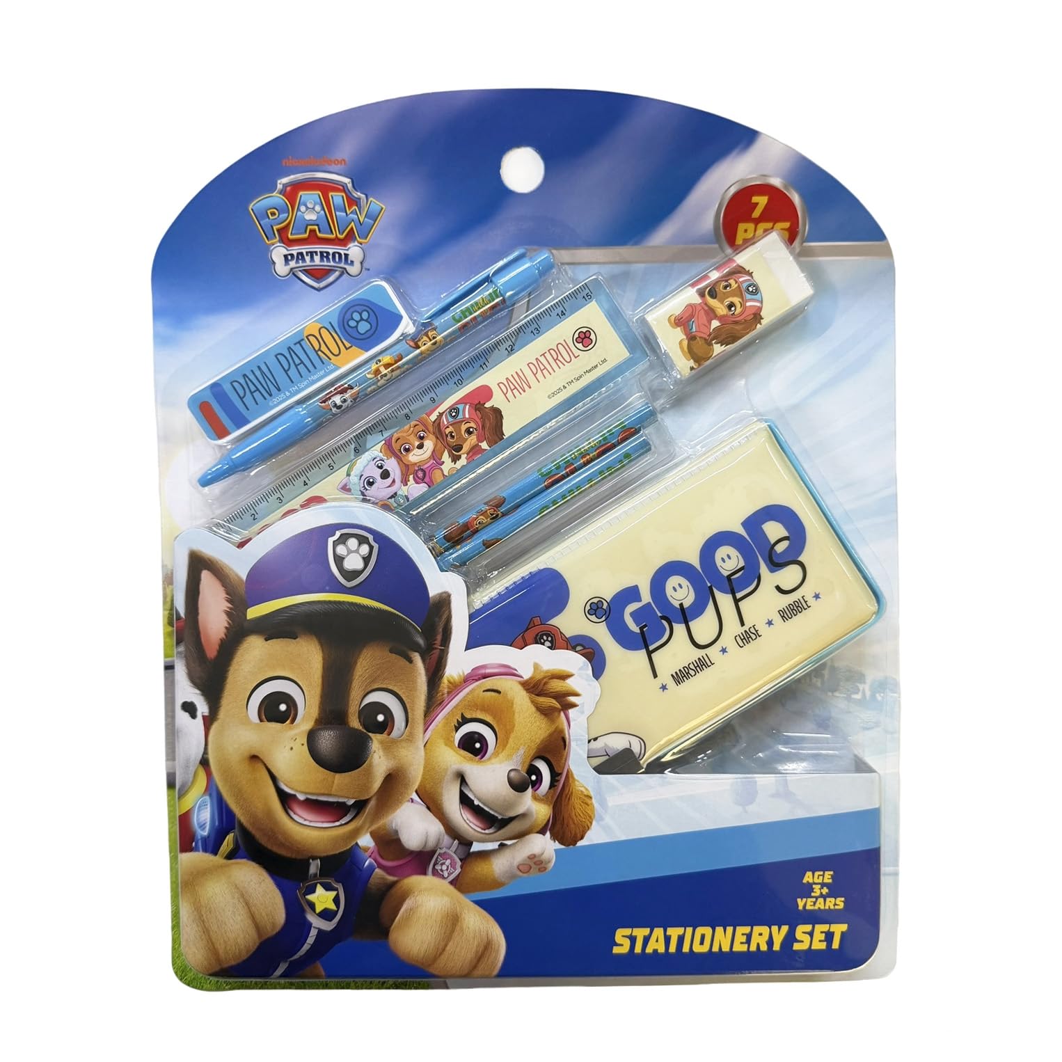 Paw Patrol Kids Stationery Combo | 7 Pieces School Set with Pencil kanjak Gifting and birthay Return Gift-image-33