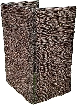 Selections Single Willow Wheelie Bin Screen Bin Hideaway Garden Driveway Tidy