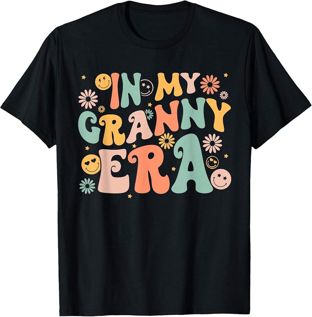 In My Granny Era Groovy Retro Cool for Grandma Mother's Day T-Shirt