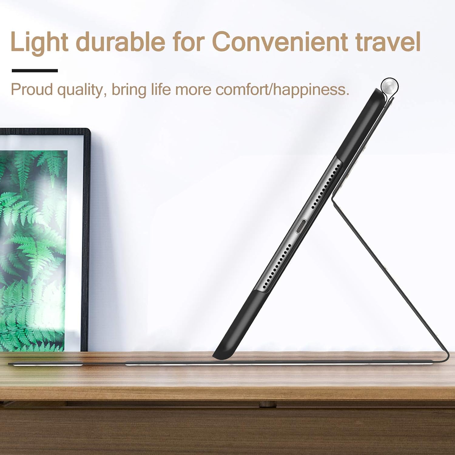 Infiland iPad 10.2 2020 Case, iPad 10.2 2019 Case, Multiple Angle Stand Cover Compatible with iPad 7th/8th Gen 10.2 inch (Auto Wake/Sleep) (White-Marble)