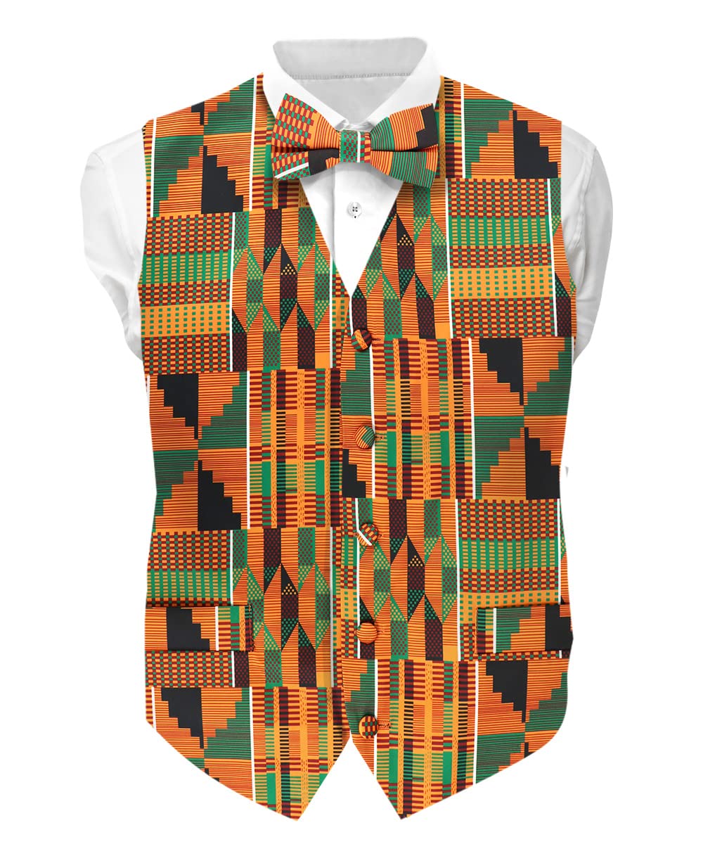 Vittorio Farina Men's Vest & Bow Tie Set