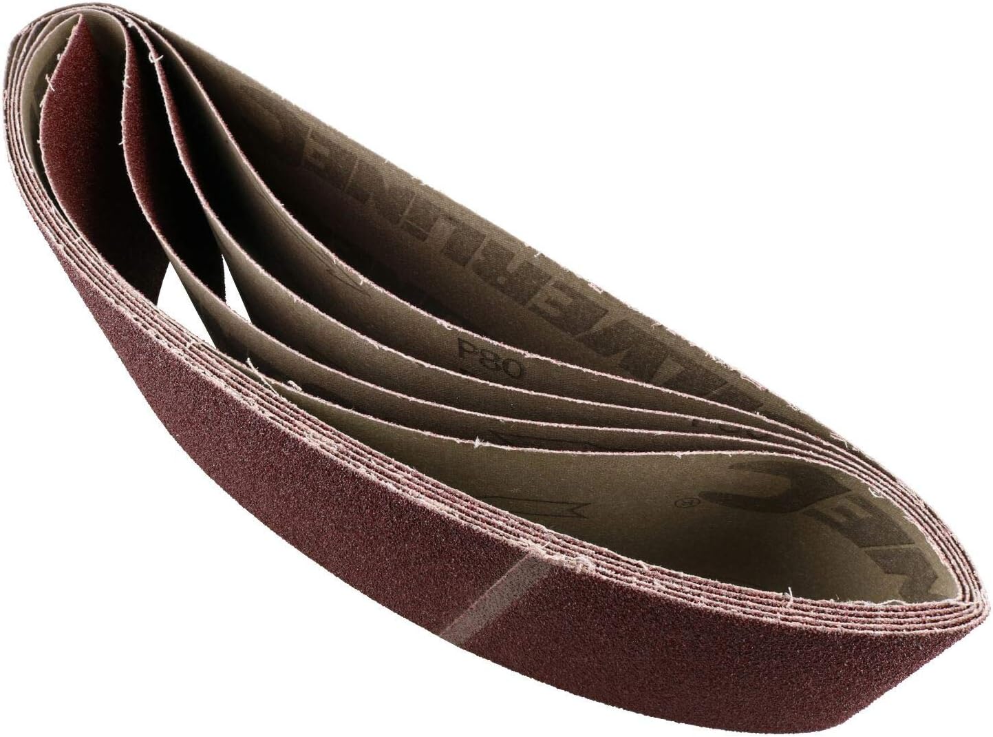 Belt Power Finger File Sander Abrasive Sanding Belts 610mm x 100mm 80 Grit 20 PK