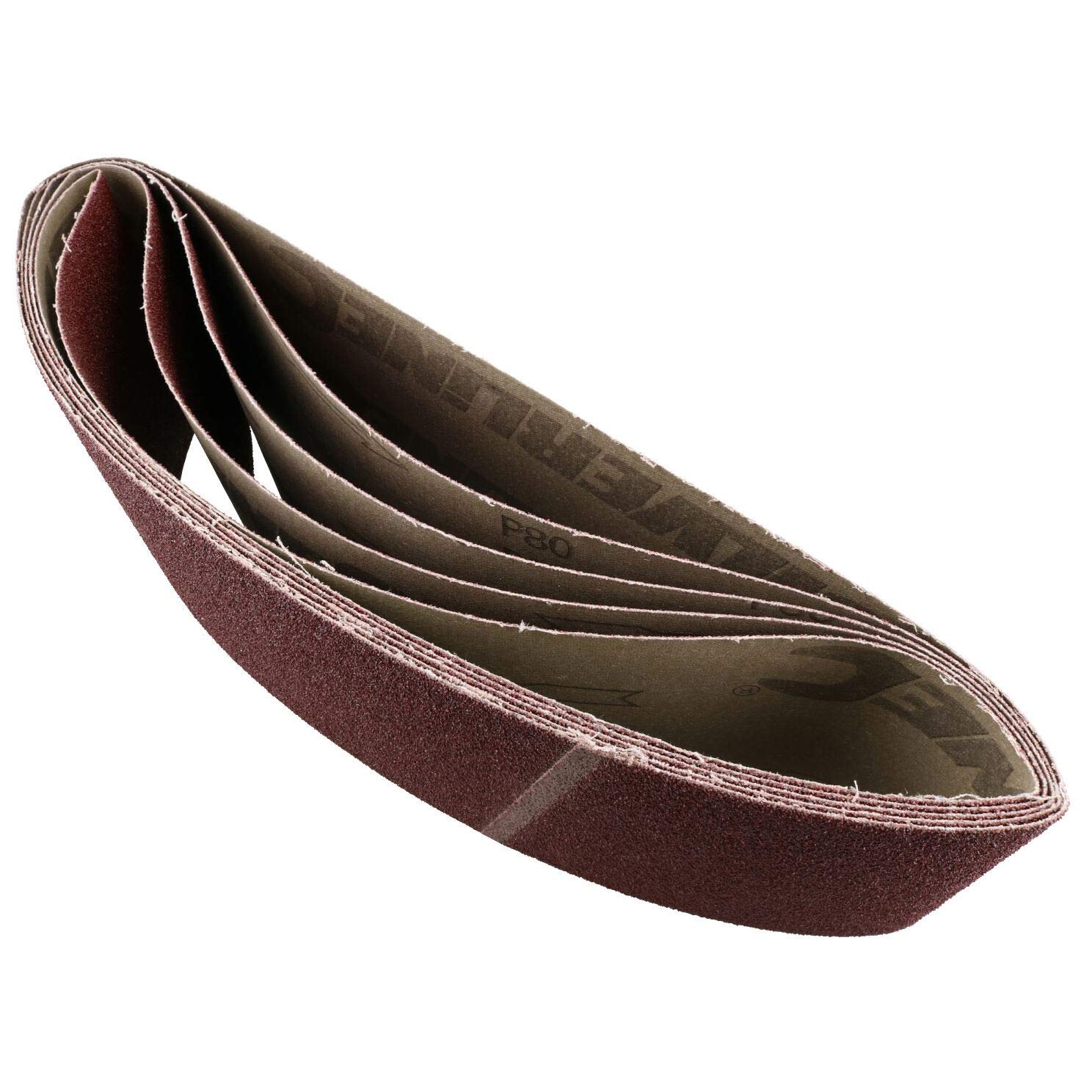 Belt Power File Sander Abrasive Sanding Belts 610mm x 100mm Mixed Grit 20pk