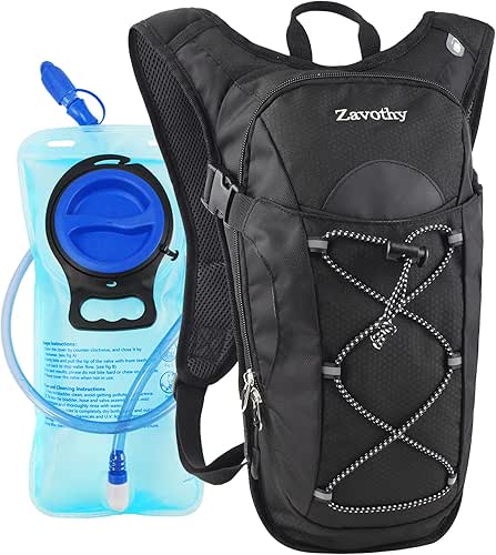 Zavothy Hydration Backpack with 2L Hydration Bladder Water Backpack for